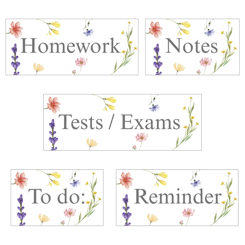 Wild Flowers Reminder Magnets