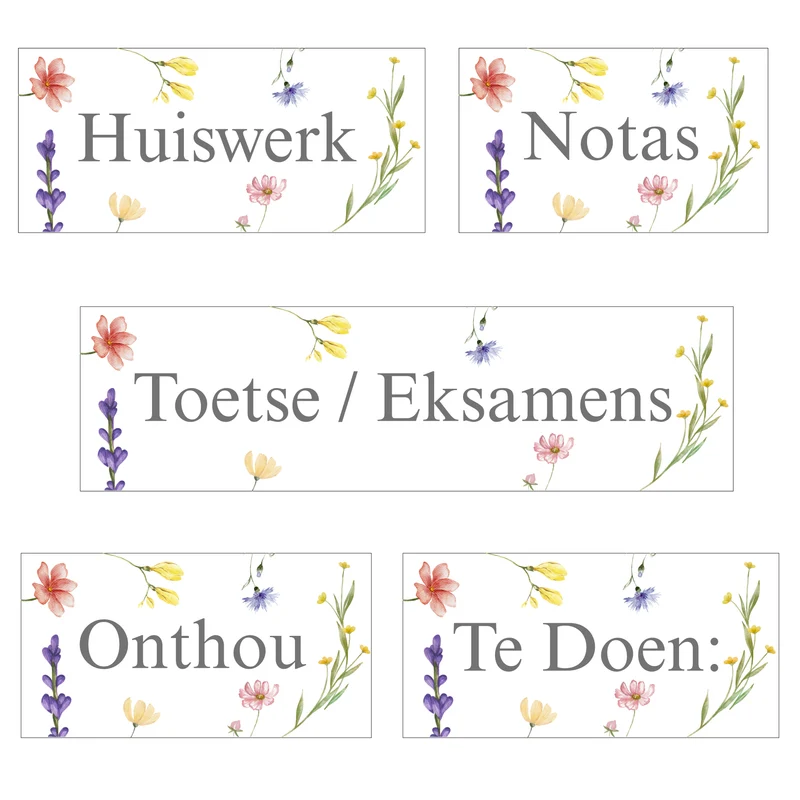 Wild Flowers Reminder Magnets