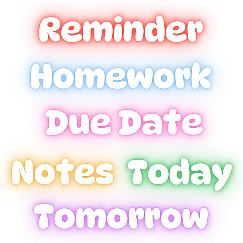 Glow Reminder Magnet Set