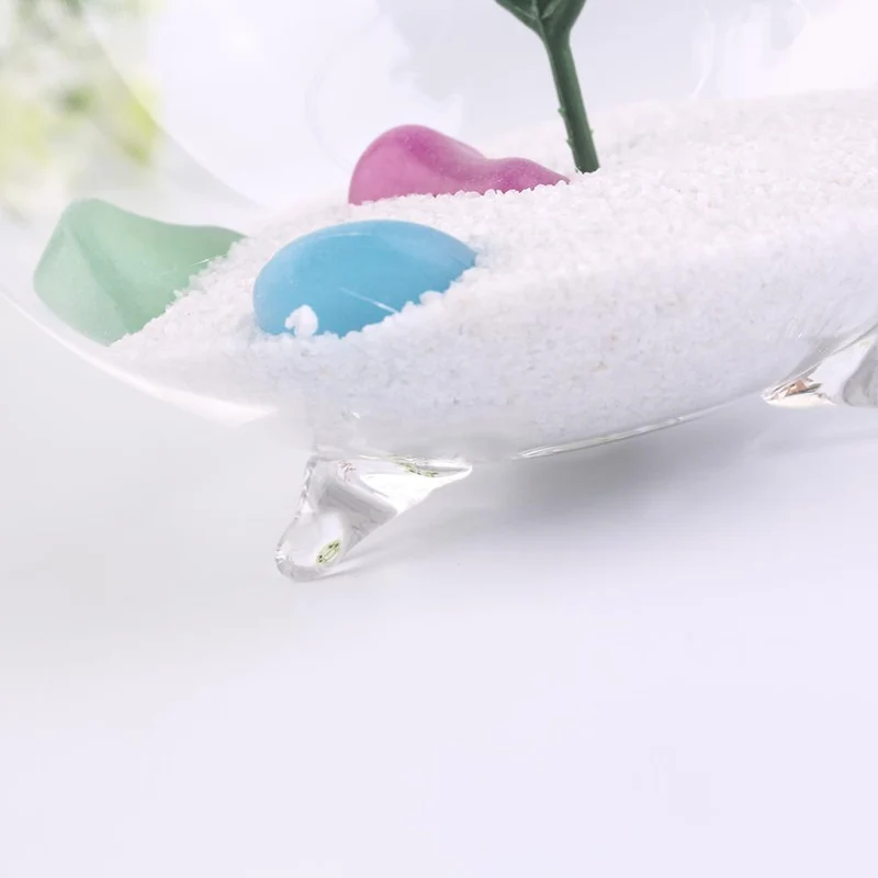 Vase Rond en Verre Transparent