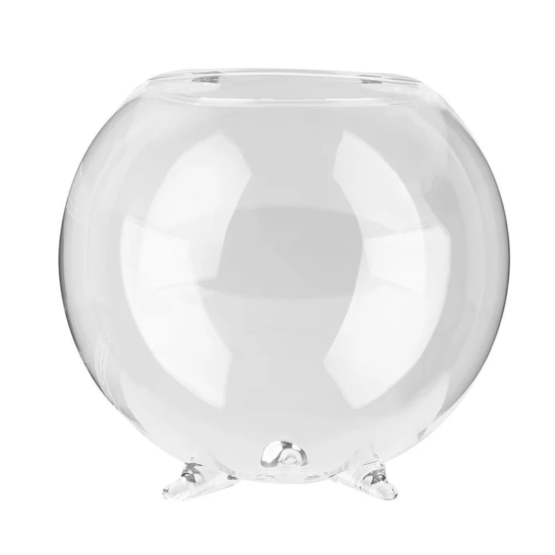 Vase Rond en Verre Transparent
