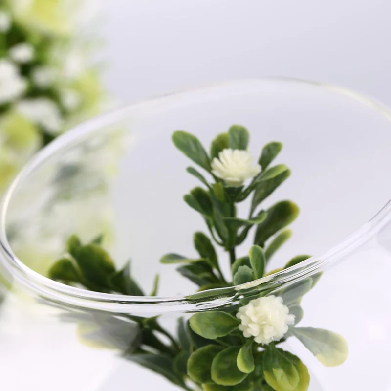 Vase Rond en Verre Transparent