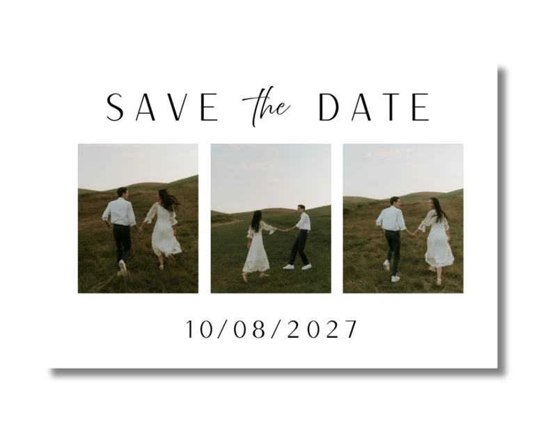 Save the date 3 photos (à personnaliser)