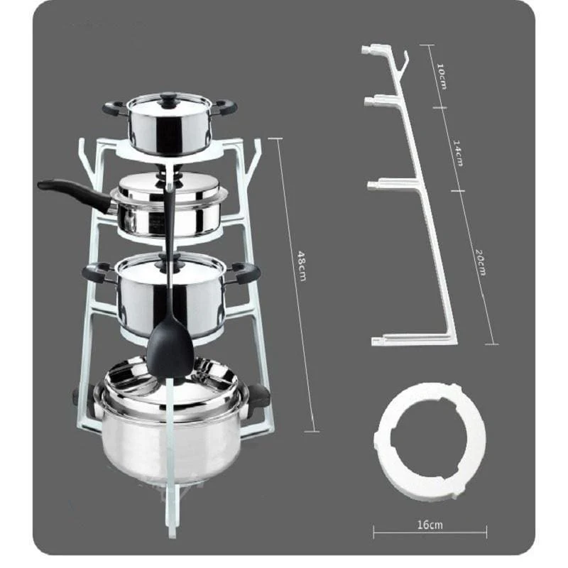 Support de Rangement Marmites Fonctionnel