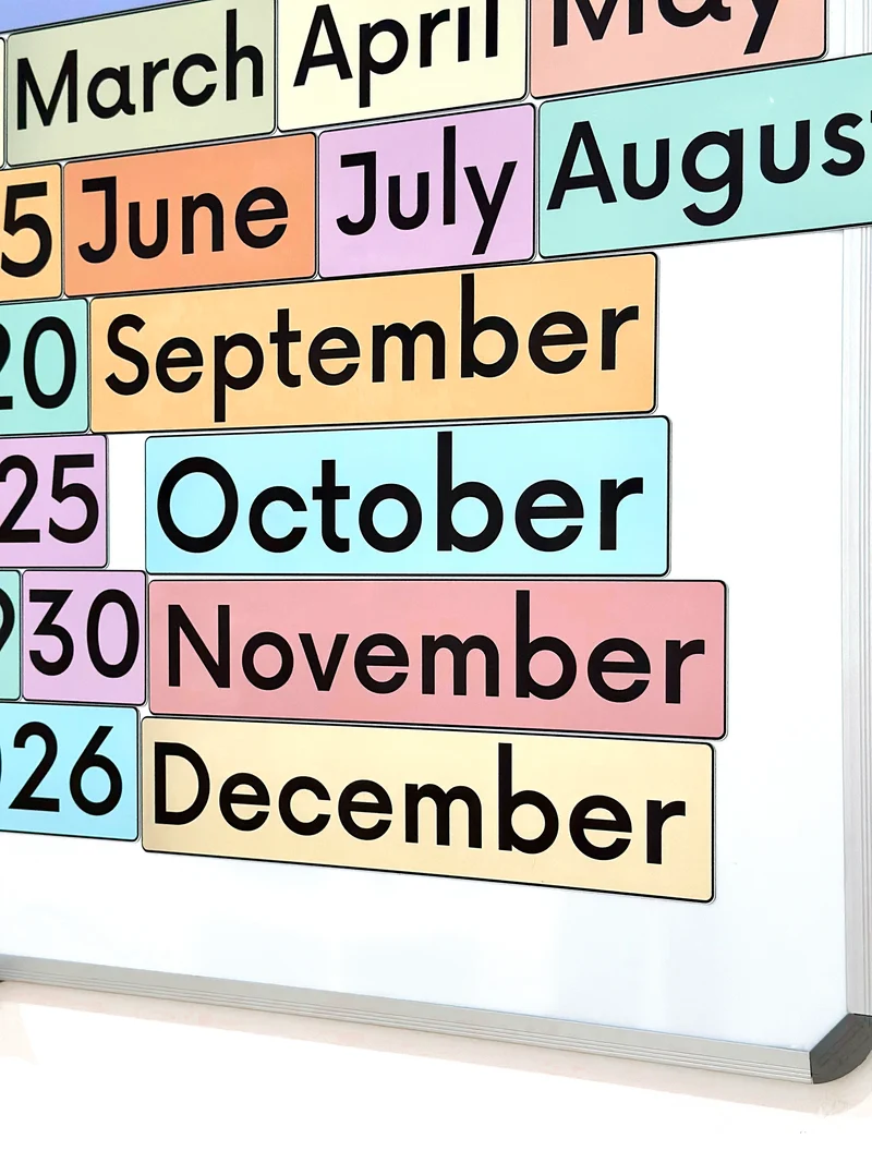 Colourful Calendar Magnets