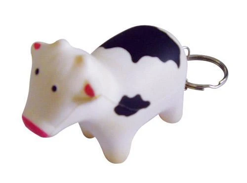 STRESS COW KEYRING
