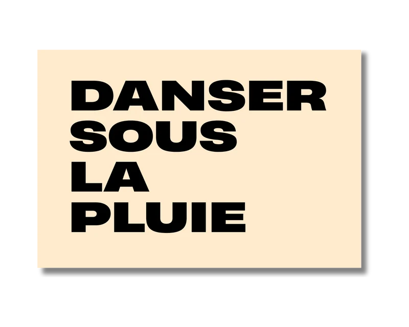 Danser sous la pluie