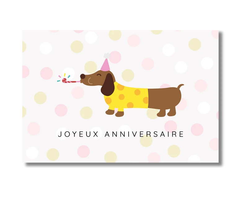 Joyeux anniversaire - chien