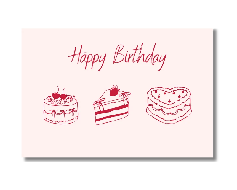 Happy birthday - gateaux