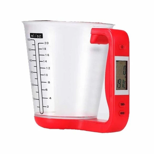 Pèse-tasses électronique pour la cuisine avec écran LCD