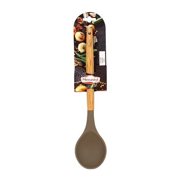 Siliconen lepel met houten handvat - Eliott - Menastyl