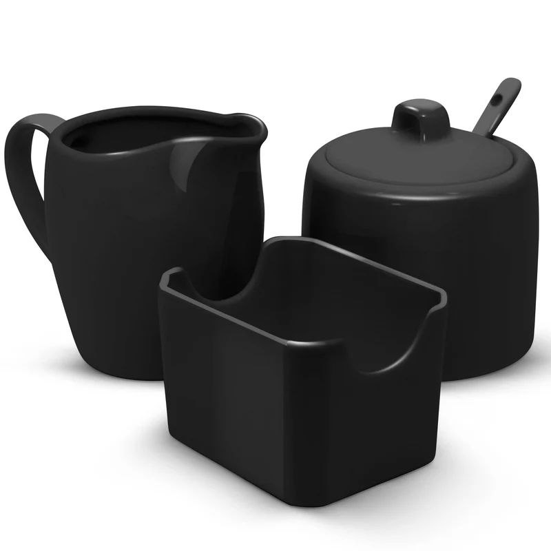 Kook Ceramic Sugar and Creamer Set