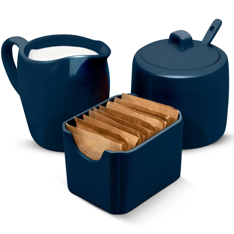 Kook Ceramic Sugar and Creamer Set
