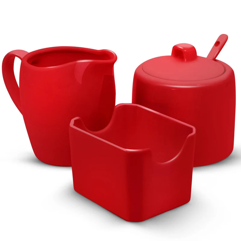 Kook Ceramic Sugar and Creamer Set