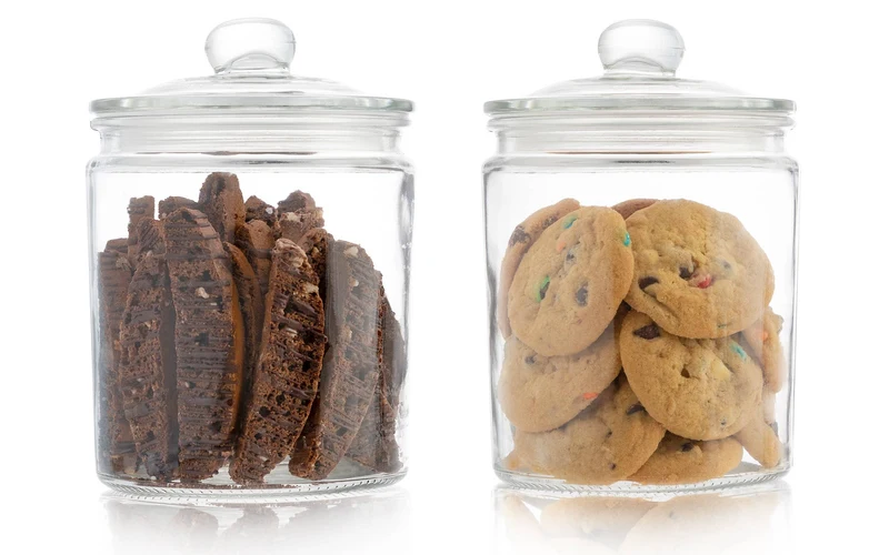 Kook Glass Kitchen Jars, 1/2 Gallon, Set of 2