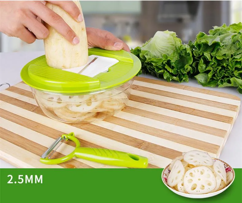 Trancheuse à légumes Mandoline 5 Lames GRATUITES