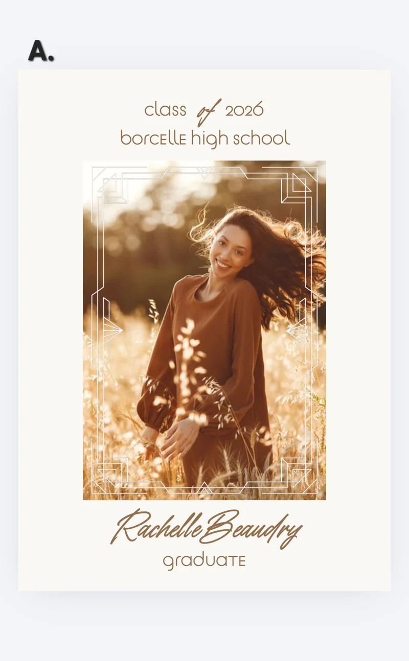 Graduation Card Photo Magnet 4" x 5.25"