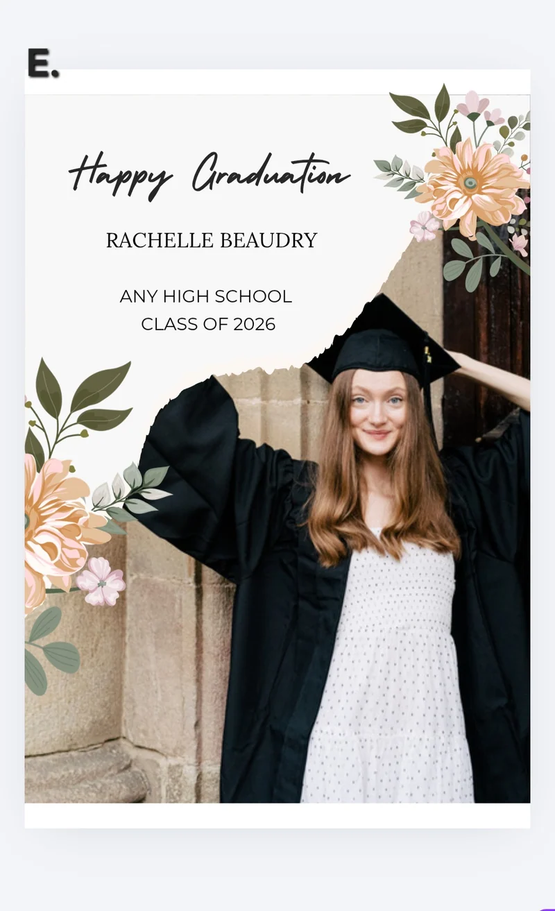 Graduation Card Photo Magnet 3.5" x 4"