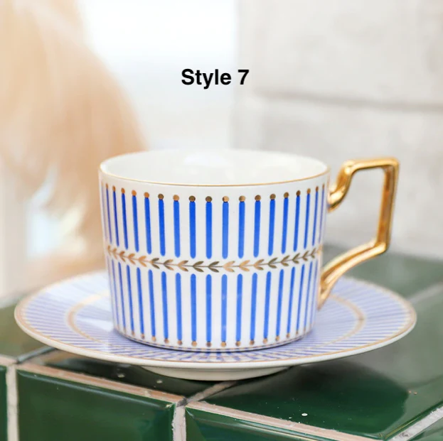 British Style Coffee Cup & Saucer Set (With Gift Box)