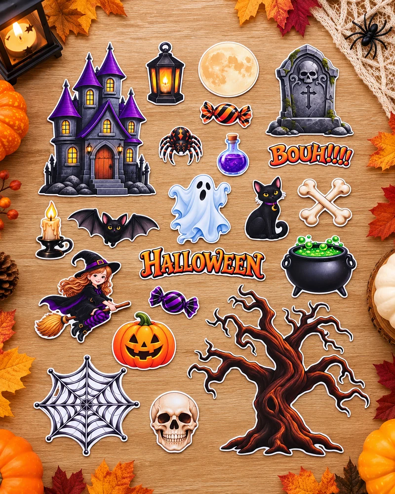 Jeu magnétique - Halloween