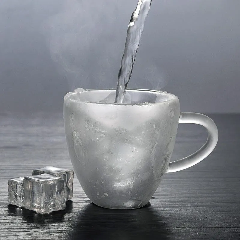Tasse Transparent en Forme de Coeur