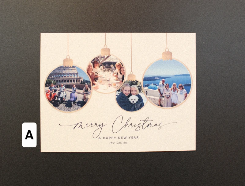 Christmas Card Photo Magnet 4" x 5.25"