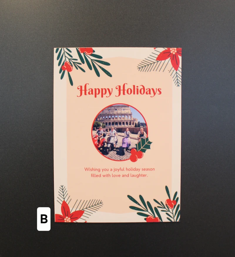 Christmas Card Photo Magnet 4" x 5.25"