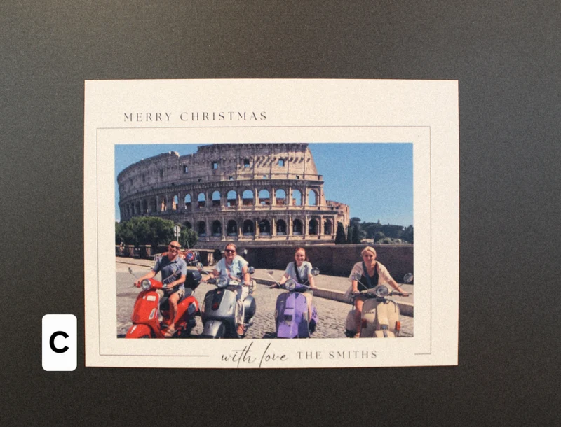 Christmas Card Photo Magnet 3.5" x 4"