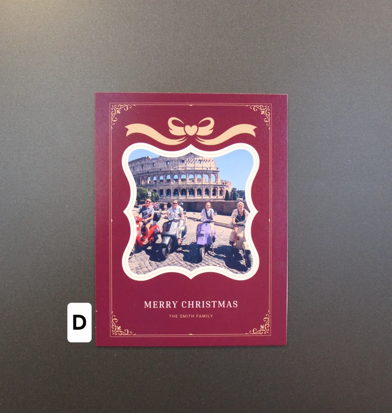 Christmas Card Photo Magnet 4" x 5.25"