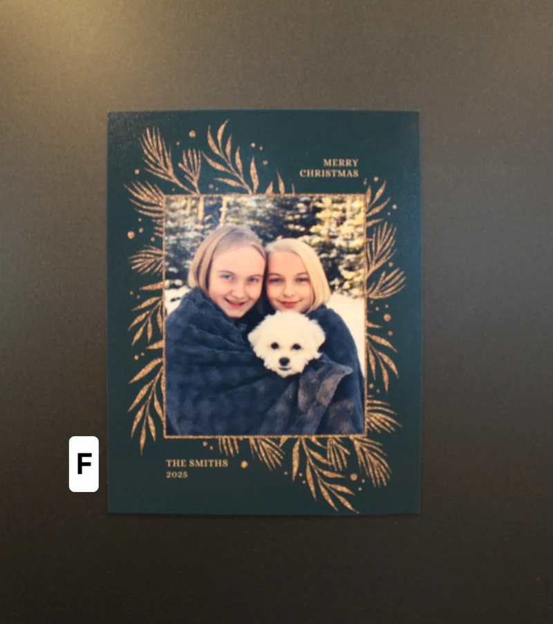 Christmas Card Photo Magnet 4" x 5.25"