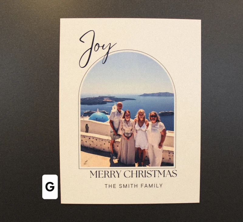 Christmas Card Photo Magnet 3.5" x 4"