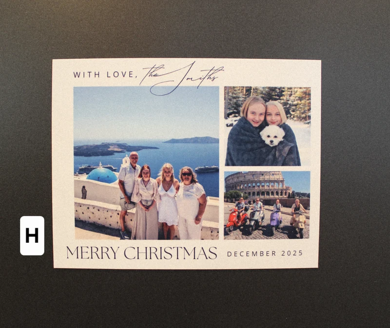 Christmas Card Photo Magnet 3.5" x 4"