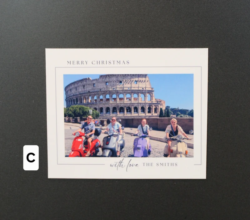 Christmas Card Photo Magnet 4" x 5.25"