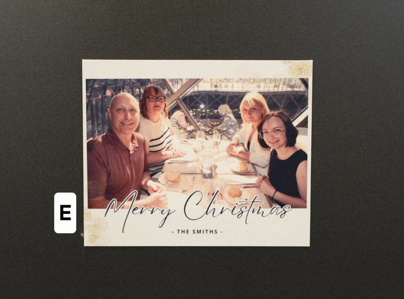 Christmas Card Photo Magnet 4" x 5.25"