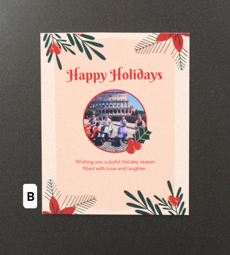 Christmas Card Photo Magnet 3.5" x 4"