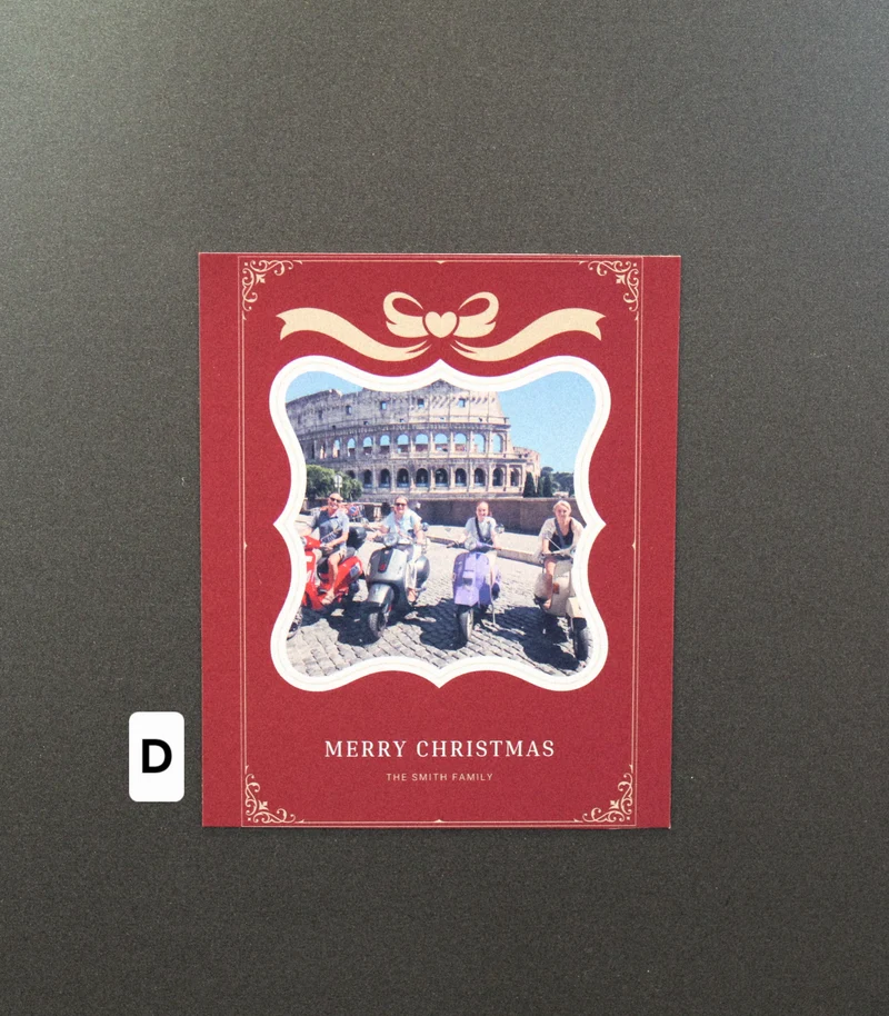 Christmas Card Photo Magnet 3.5" x 4"