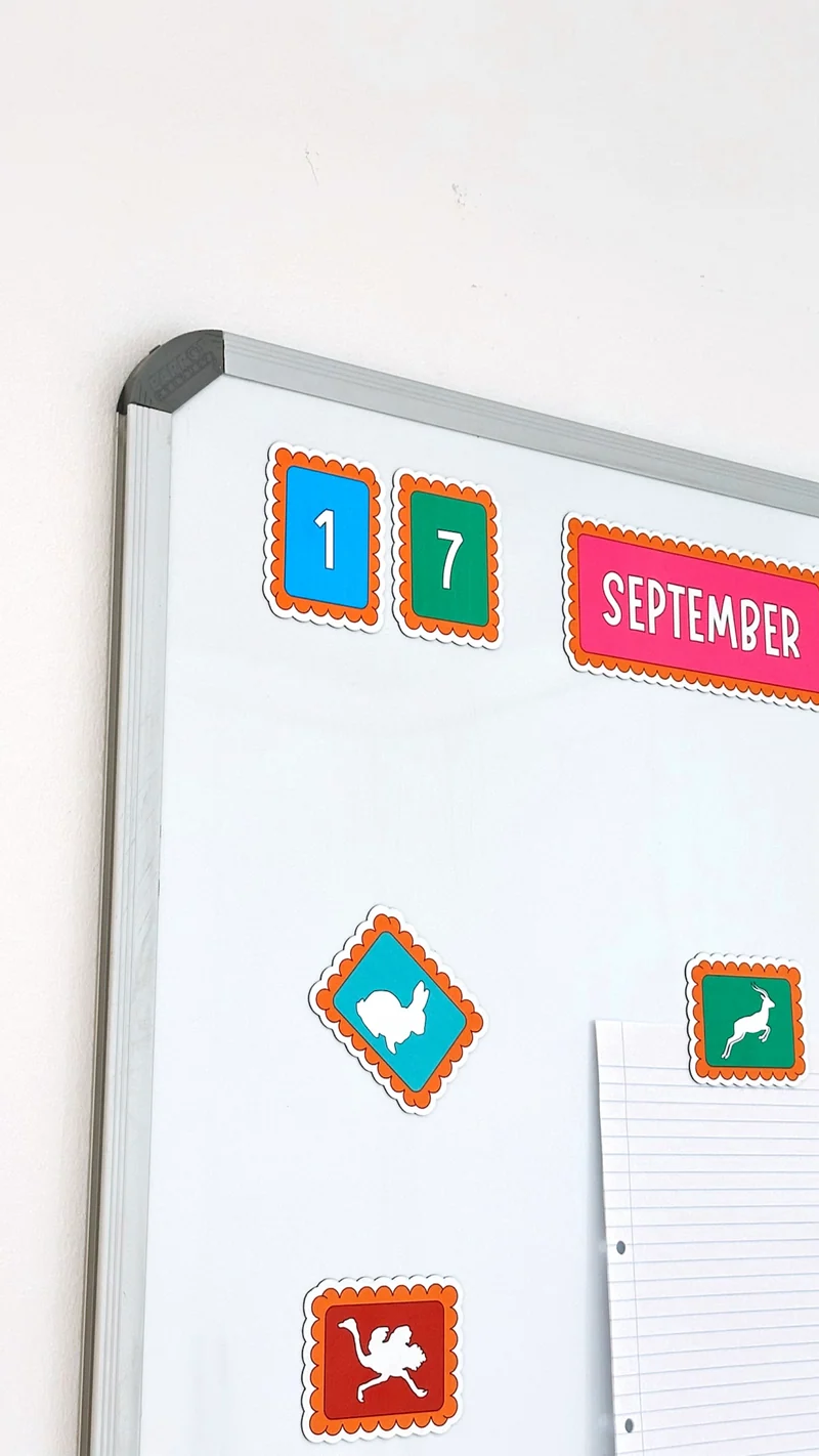Zoo Cookie Inspired Calendar Magnet Set