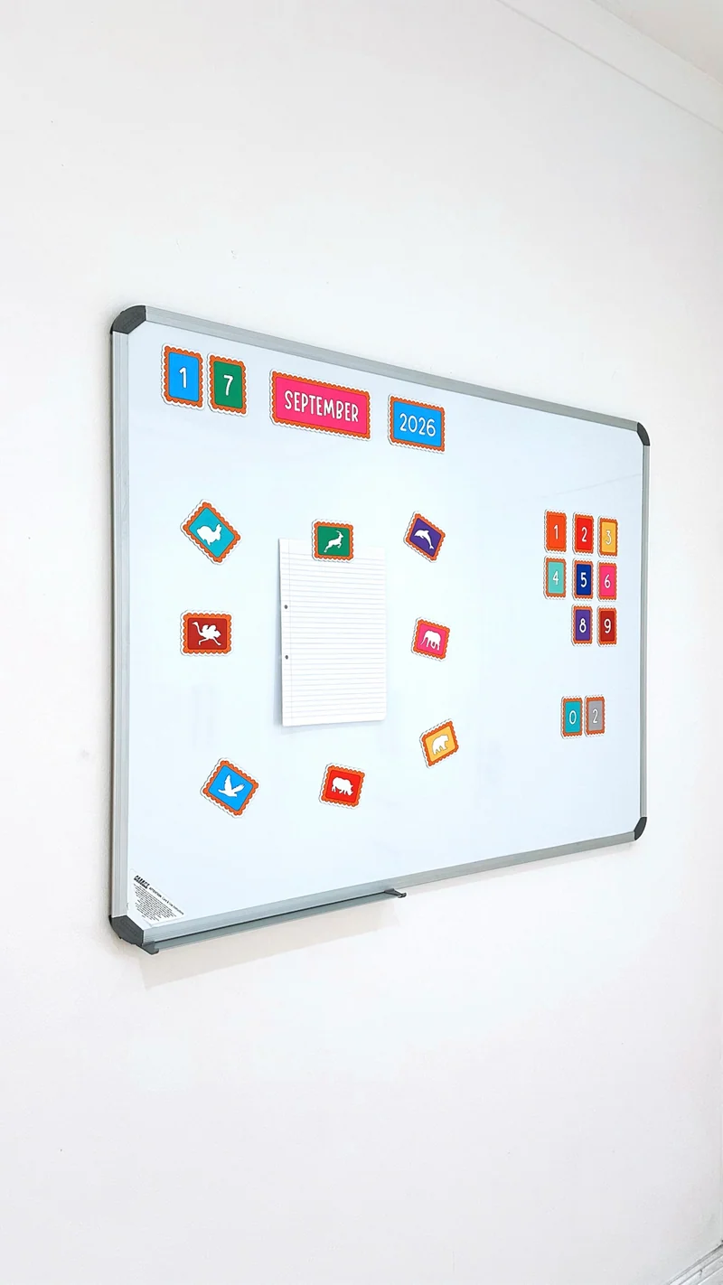 Zoo Cookie Inspired Calendar Magnet Set