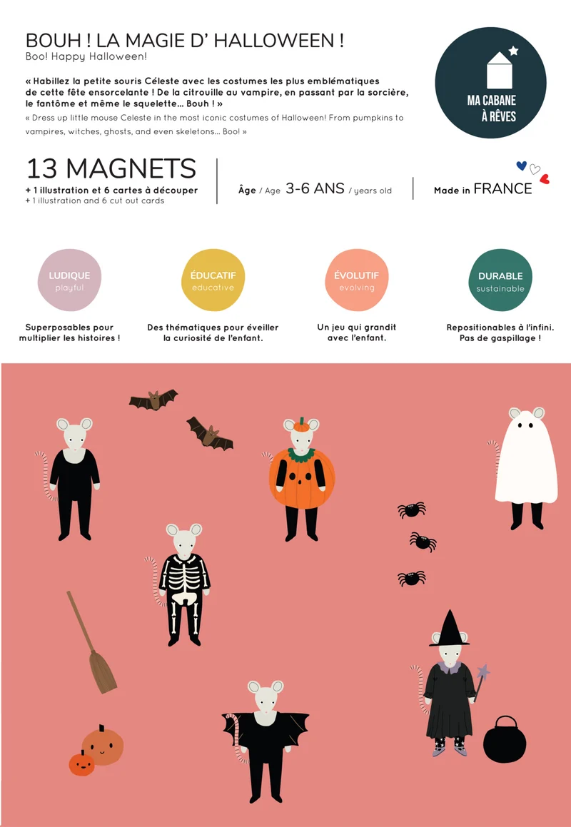 Jeu magnétique BOUH ! La Magie d'Halloween