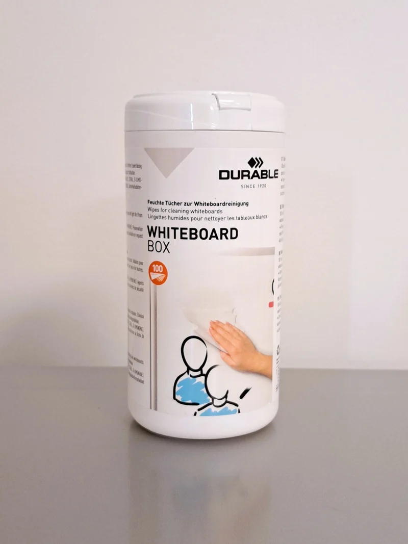 Lingettes humides nettoyantes pour tableaux blancs
