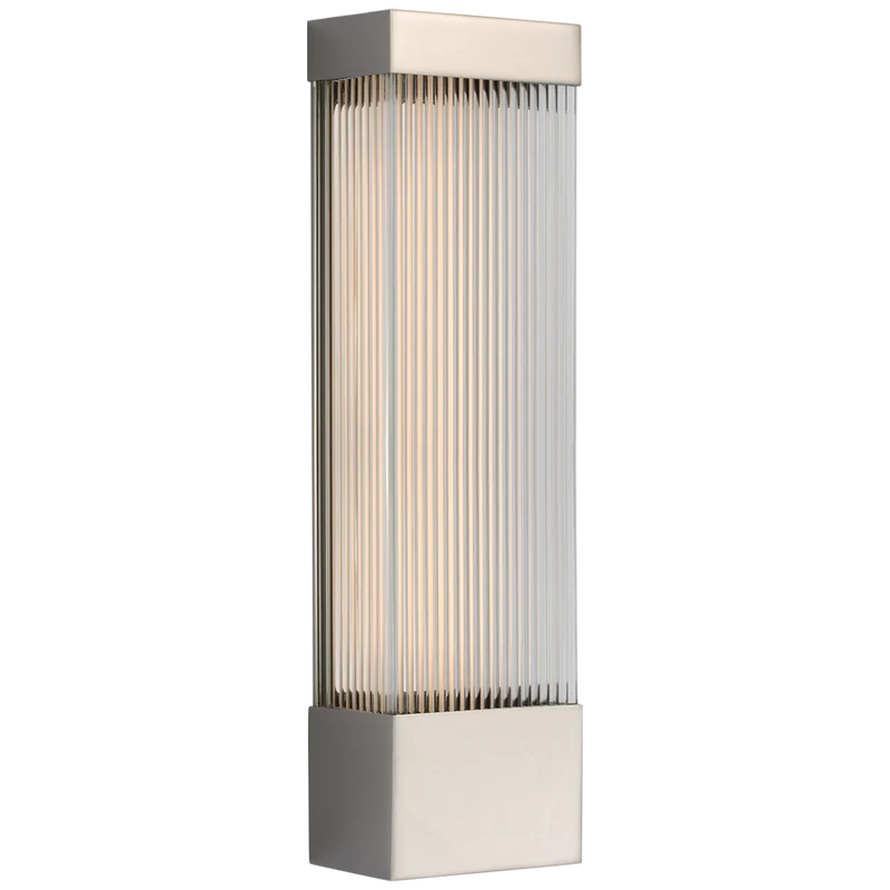 Vance 20" Sconce in Bronze with Clear Glass Rods