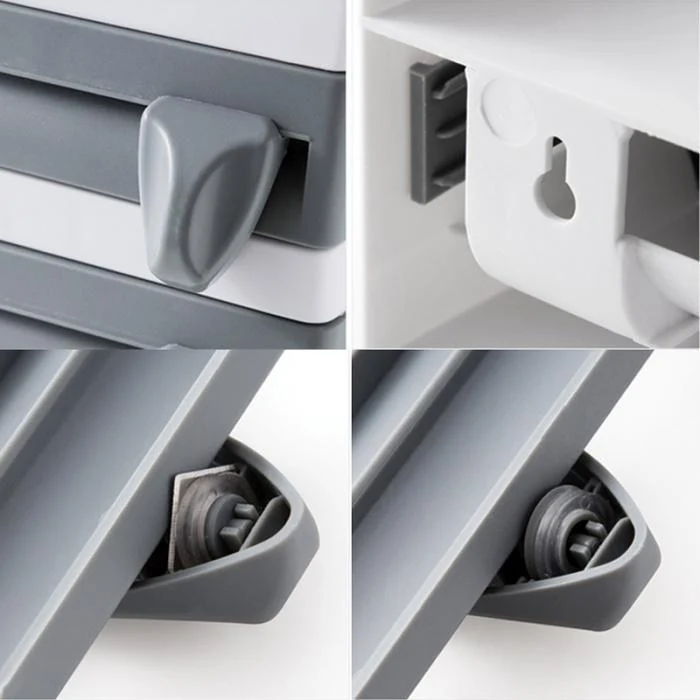DISTRIBUTEUR PORTE-ROULEAU PAPIER DE CUISINE 4 EN 1