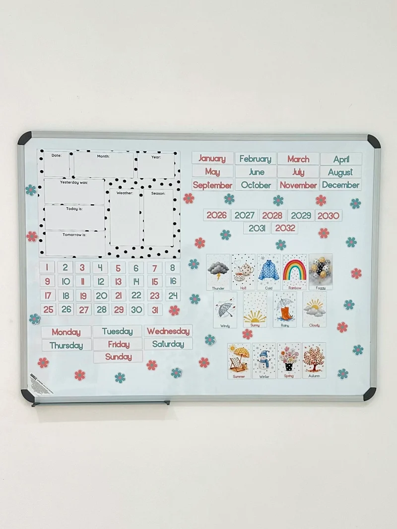 Polka dot Advanced Weather Calendar Chart