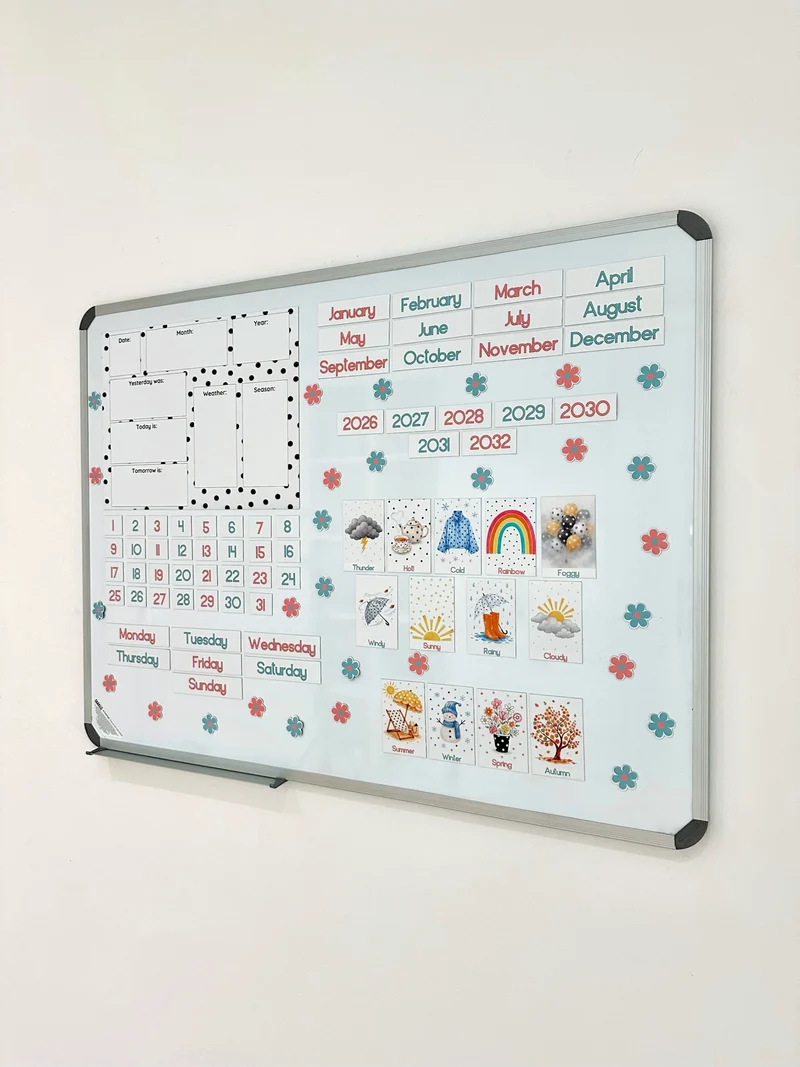 Polka dot Advanced Weather Calendar Chart