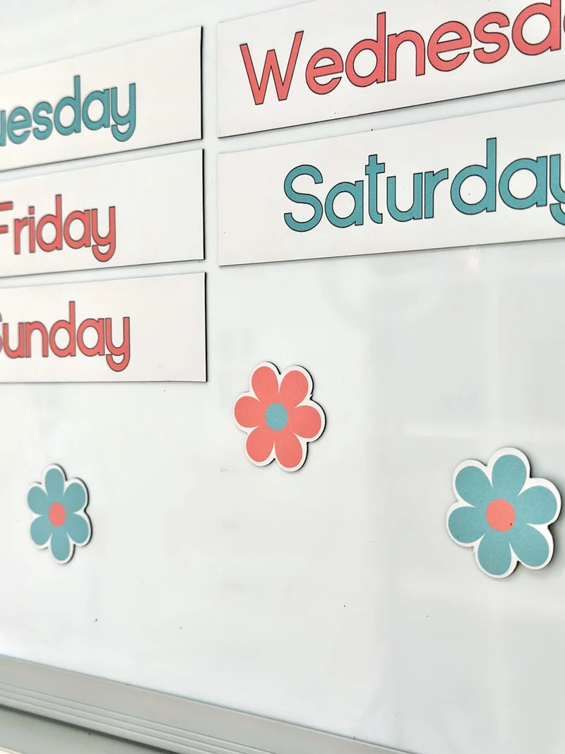 Polka dot Advanced Weather Calendar Chart