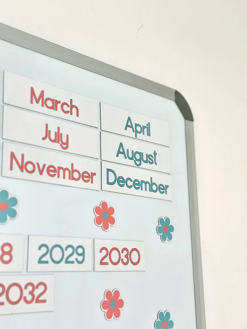 Polka dot Advanced Weather Calendar Chart