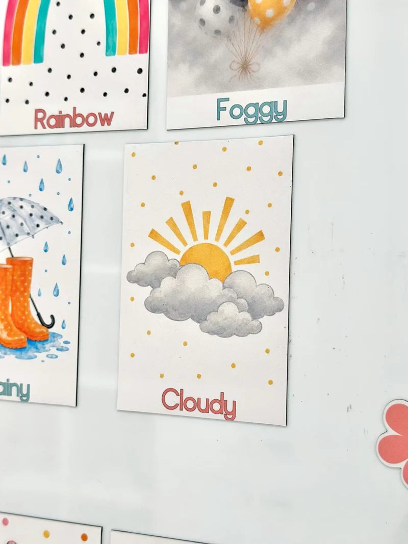 Polka dot Advanced Weather Calendar Chart