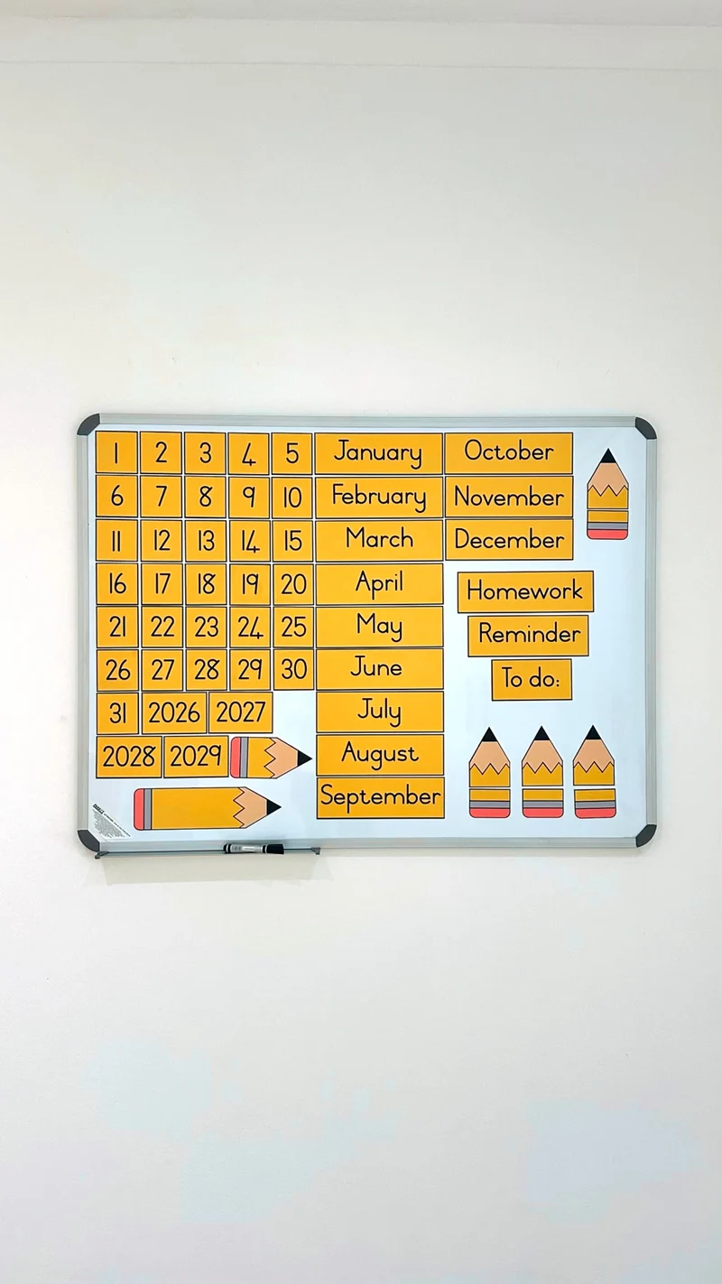 Pencil Calender Set