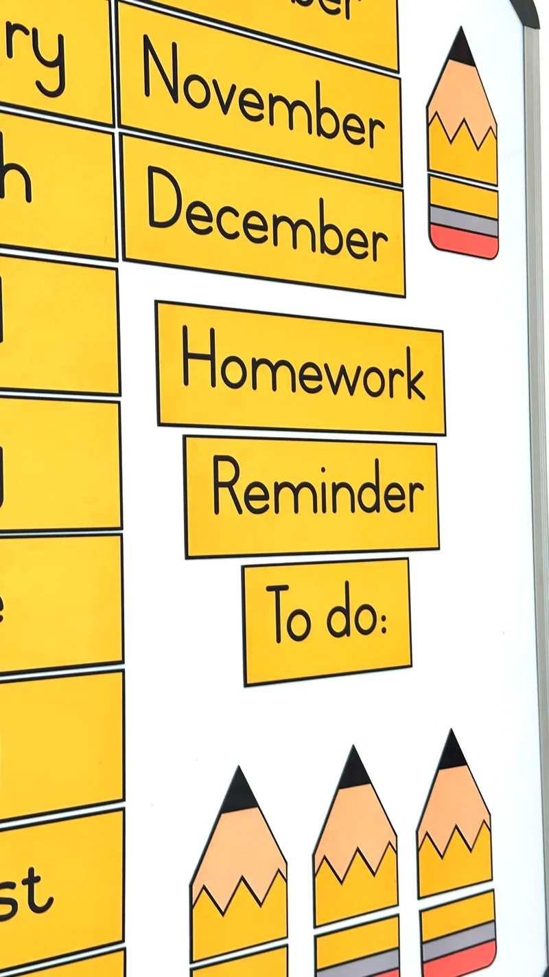 Pencil Calender Set