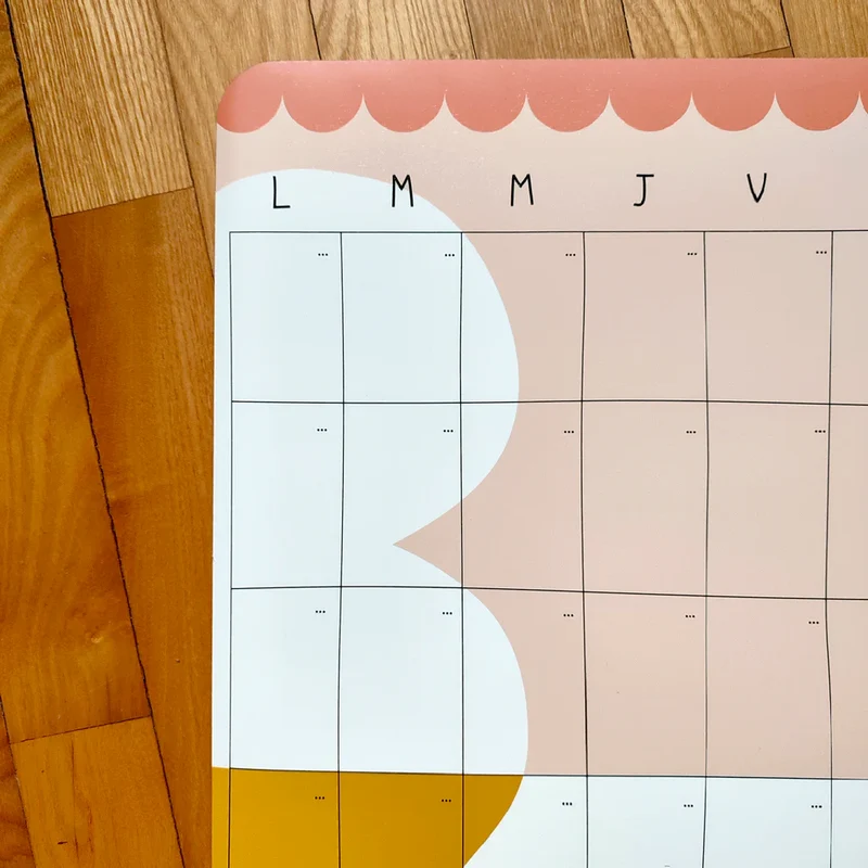 Calendrier mensuel magnétique - Casual